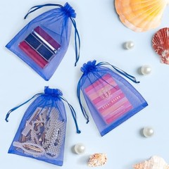 50 Pack Organza Bags 5×7 Inch, Small Mesh Bag 1 count (Pack of 50) Royal Blue
