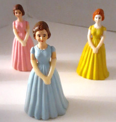 Vintage Debutante Formal Dress Gloves MCM Birthday 60s Cake Topper Hong Kong 3″