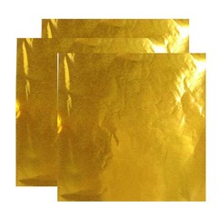200Pcs Reusable Foil Candy Wrappers Gold Aluminium Foil Wrapping Paper for Party
