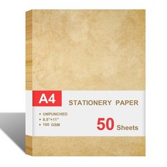 Stationary Paper for Writing Letters – Vintage Antique 50 Sheets,