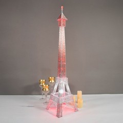 39″ tall Silver LED Lights Eiffel Tower Wedding Party Home Decorations WHOLESALE