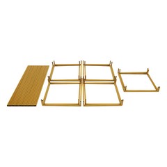Wedding Flower Stand, Gold Flower Holder, Rectangular Flower Rack