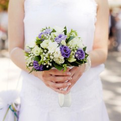 Wedding Bridal Floral Handle Cardboard Flower Bouquet Holder Stem
