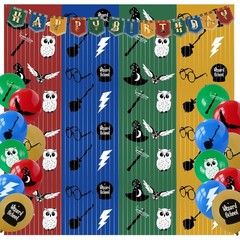 2 Pack Magical Wizard School Themed Beaded Curtain – 6.6FT x 3.3FT – Magical …