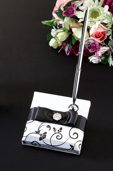 Lillian Rose Wedding Black White Pen Set for Guestbook PEN730B