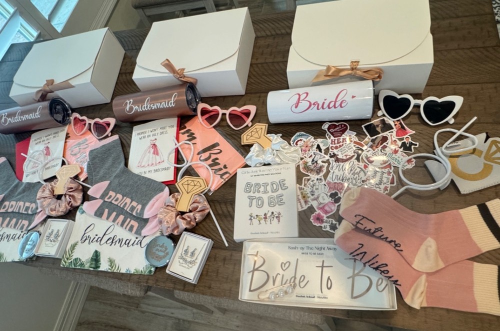 Bridal Party Proposal Boxes (Set of three) for Bride & Two Bridesmaids