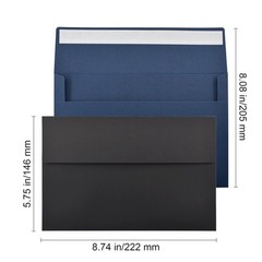 VANRA 150 Pack Colorful Envelopes for Invitations A9 A9, 15 Assorted Colors
