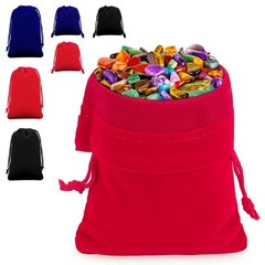 25/50pcs Velvet Pouch Jewelry Ring Bags Wedding Favor Bag Party Velour Baggie
