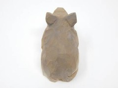 Mouse Cake Top Bride Groom Love Barn Wedding Engagement Carved Wood Statue Rat