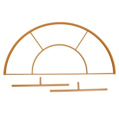 Gold Metal Wedding Arch Backdrop Stand 6.6ft Garden Holder Rack Arch Stand