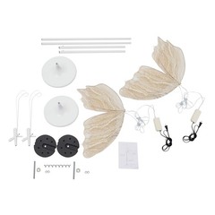 2pcs Romantic Butterfly Floor Lamp Adjstable Wedding Decor Standing Lamp LED 48W