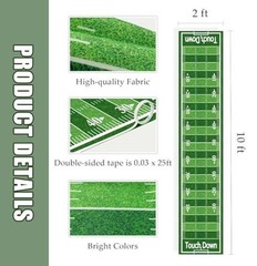10 ft Football Field Floor Runner Football Party Decorations Long Football