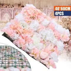 4PCS Artificial Flower Wall Rose Wall For Diy Wedding Street Background USA