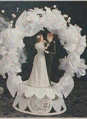 New Wilton Orchid Cascade Wedding Cake Top, black coat # 117-7334