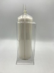 Hortense B. Hewitt White Unity Candle Wedding Accessories 9.5″ Pillar Solid New