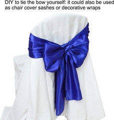 4x Royal Blue Satin 12″x 108»Table Runner Bright Silk Smooth Wedding Banquet