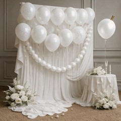 Pearl White Linking Balloons,100pcs 6 Inch Quick Link 6 inch,