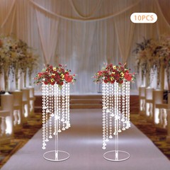 10 Pcs Acrylic Vase Stands Party Wedding Crystal Centerpiece Table Decoration
