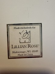 Guest Book Wedding Bridal Dark Brown Bow Lillian Rose 10”