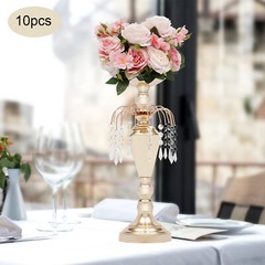 10 Pcs Vase & Pillar Candle Holder for Tables Wedding Supplies Decoration