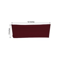 10 Burgundy Spandex STRETCHABLE CHAIR SASHES Wedding Party Decorations SALE