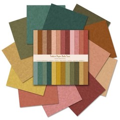 Scrapbook Paper 12×12, 24 Sheets Double-Sided Decorative Patterned, B-Boho