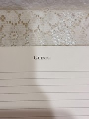 Vera Wang Wedgwood Love Knots Silver Guest Book Wedding Sign-In Album