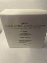 Miss To Mrs. SNAP POP CHEER 3 Confetti Cannons