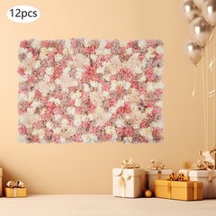 12* Artificial Flower Wall Panel Wedding Backdrop Event Party Flower Wall Panel