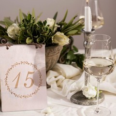 Table Top Decorations Numbers for Wedding Reception 1-24 Double Sided Real Wood