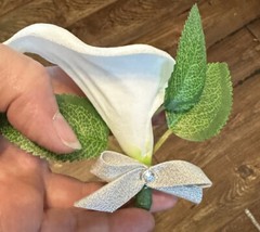 Wedding Bouquet Package-White, Rose, Hydrangea, Calla Lily 7 PC. Bouquet Set