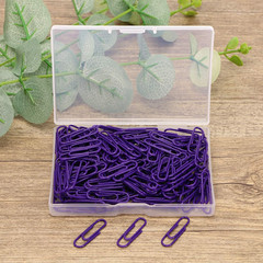 28Mm Small Vinyl Coated Paper Clips Bookmarks Smooth Decorative Memo Note Office