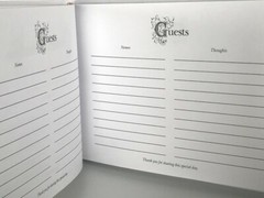 Western Wedding Guest Book, White Lasso with Silver Cowboy Boot Charm
