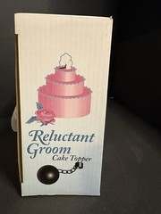Reluctant Groom Humorous Cake Topper Bride Dragging Reluctant Groom Accoutrement