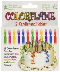Colorflame Birthday Candles With Colored Flames – Birthday, Party, Cake Decor…