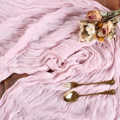 Cheesecloth Table Runner 10FT Boho Rustic Sheer Cheese Cloth 10ft x 1pc Pink