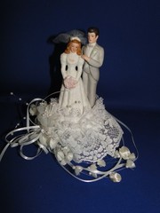 New Wilton Designer Series «Delicate Joy», Grey Tux, Wedding CakeTop # 108-640