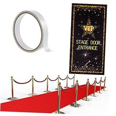 Red Carpet Runner 2.6 x 15 ft Christmas Not Slip Red Aisle Runner VIP Stage
