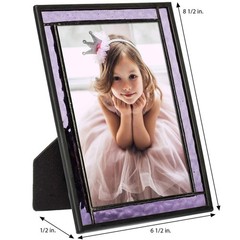 J Devlin Purple Stained Glass Picture Frame 5×7 | Wedding and family photos; …