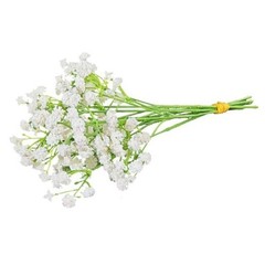 Tiny Babys Breath Artificial Flowers Gypsophila Real Touch Flowers 6 PCS White