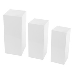 3 PCS Metal Display Pedestal Stands, Display Pillars for Birthday Party Wedding