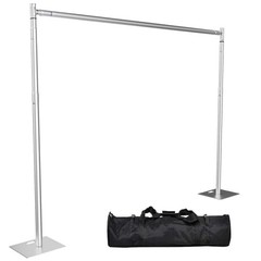 Heavy Duty Backdrop Stand, 8x10ft Pipe and Drape Backdrop Stand Kit 8X10FT