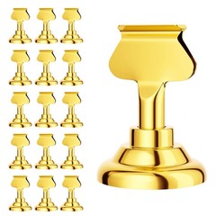 16 Pieces Table Card Holder Place Card Holders 1.7 inches Gold Steel Card Hol…