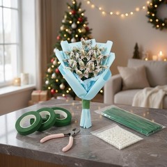DIY Floral Art Tool Set for Handmade Flower Crafting in Elegant Colorful Design