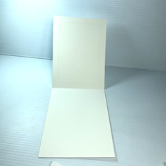 Gold Foil Program Wedding Invitation Card W Picture Photo Corner Cutout Top Fold