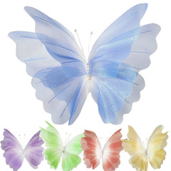 50cm Large Colorful Gauze Butterfly For Wedding Baptism Photography Backdrop NEW