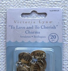 “To Love and To Cherish” Charms 20 Pieces, Silver-toned NIB Wedding Bridesmaids