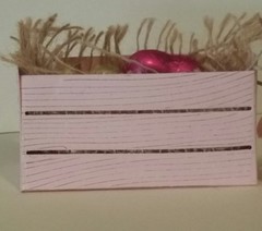 Hand stamped and cut, Blue, pink, white, tan, brown favor crate boxes Pk-20,50