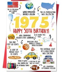 Beixian Funny 50th Birthday Card Gifts for Women Men, Happy 50th Birthday Car…