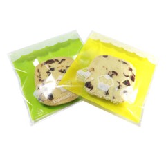 100 Clear Self Adhesive Cupcake Designs OPP Treat Bags Different Colors 10x10cm